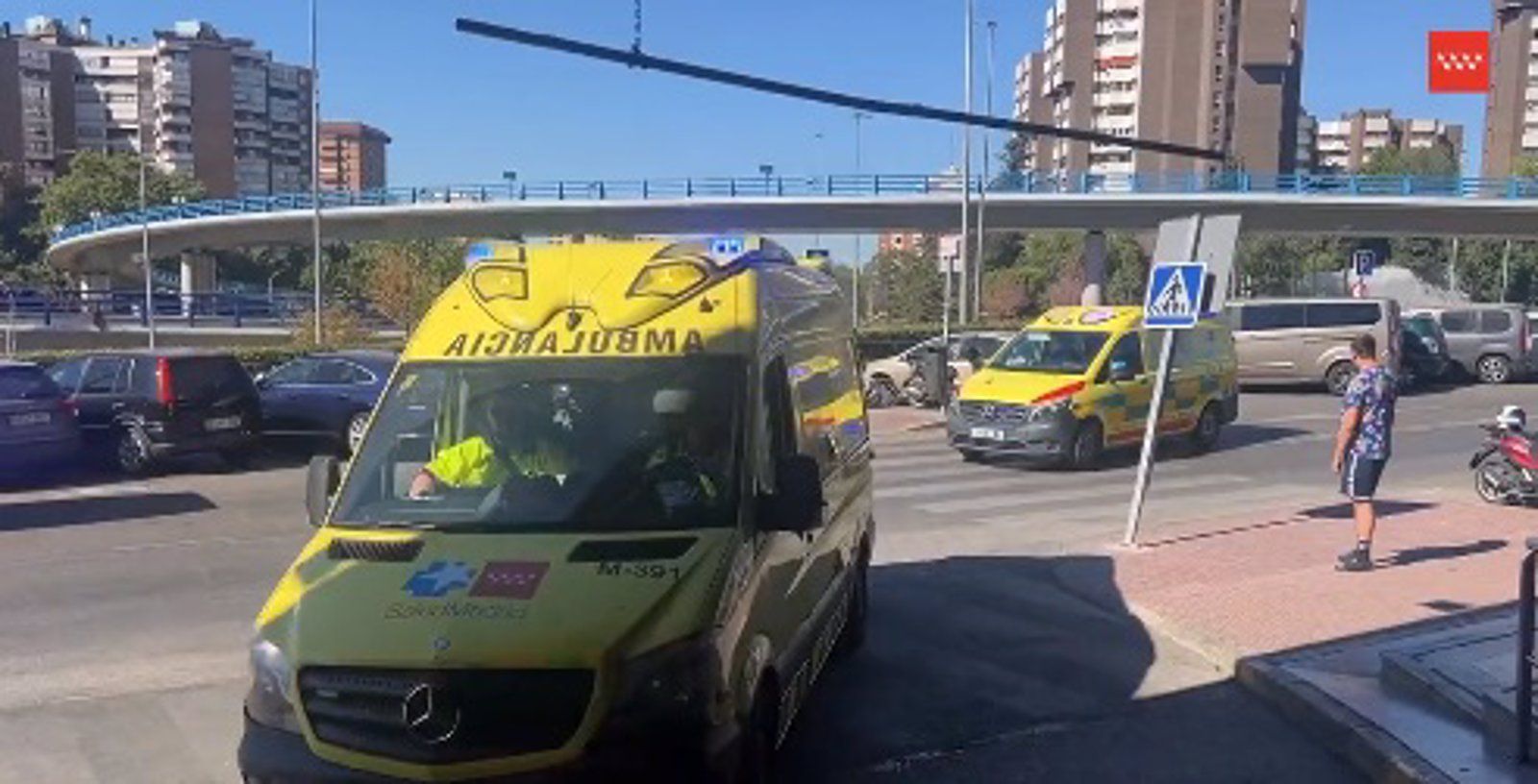 Grave una mujer arrollada por un coche en una calle de Alcobendas
