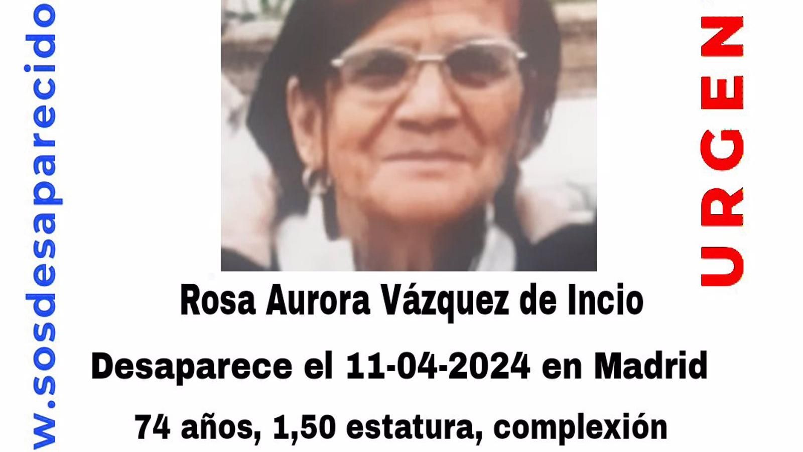 Buscan a una mujer de 74 años desaparecida en Madrid y catalogada como "persona vulnerable"