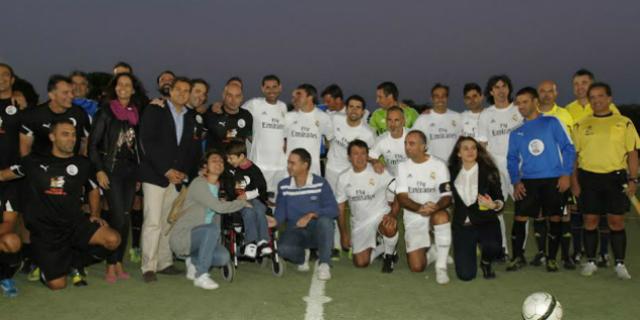 Homenaje a Ramón Grosso de los veteranos del Real Madrid en Las Rozas