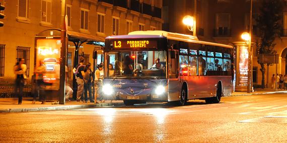La EMT modifica el horario de los autobuses nocturnos