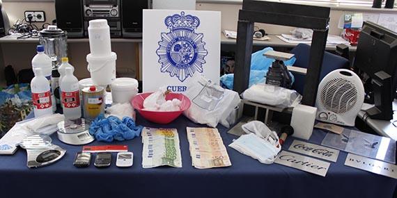 Desmantelado un laboratorio de cocaína en Alcalá