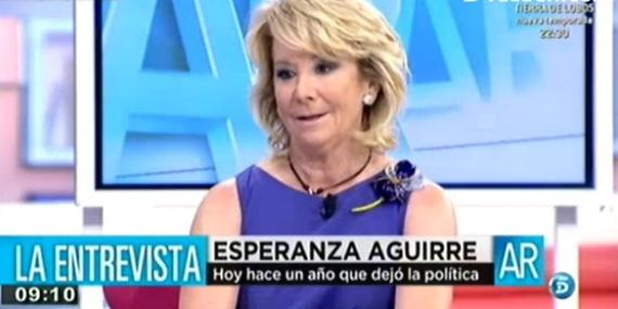 Aguirre reitera que no está en sus planes presentarse a la alcaldía de Madrid