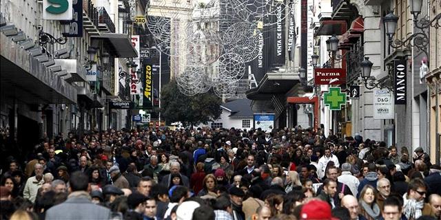 Colapso navideño en el centro de Madrid