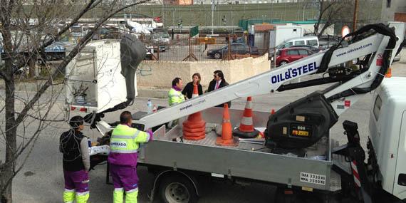 Finalizan las obras de iluminación de la rotonda de la Estación de Hortaleza