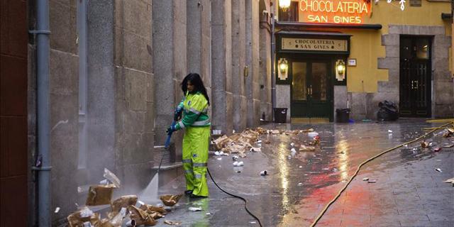Recogidos más de 22.500 kilos de basura en Sol y aledaños