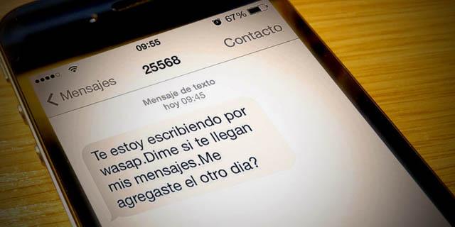 Facua alerta de un fraude por SMS que 'utiliza' a Whatsapp