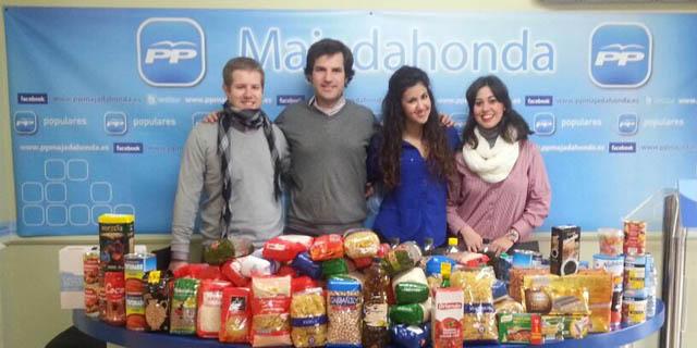 NNGG de Majadahonda entrega a Cáritas 150 kilos de alimentos