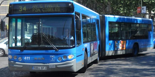 Los autobuses de Madrid pierden en abril un 11,3 por ciento de viajeros y Metro un 9,9%