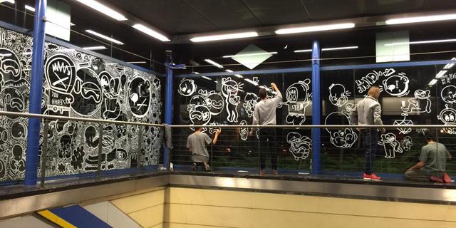 La “Línea Zero” de Metro cede espacios de la red al urban art
