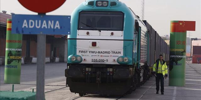 Los artículos de bazar llegados a Madrid en tren desde China