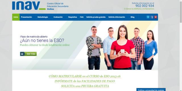 INAV, el centro pionero para obtener el Curso Oficial de ESO online