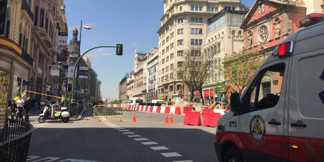 Cientos de personas desalojadas en el centro de Madrid por un escape de gas