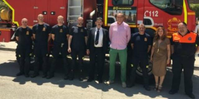 Regresa el retén de Bomberos a prestar servicio de prevención en Sevilla la Nueva durante la época estival