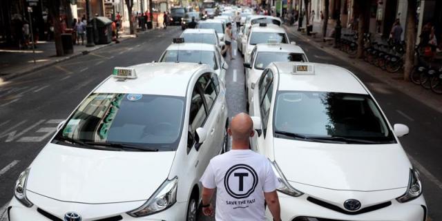 Los taxistas de Madrid serán expedientados por manifestarse sin permiso