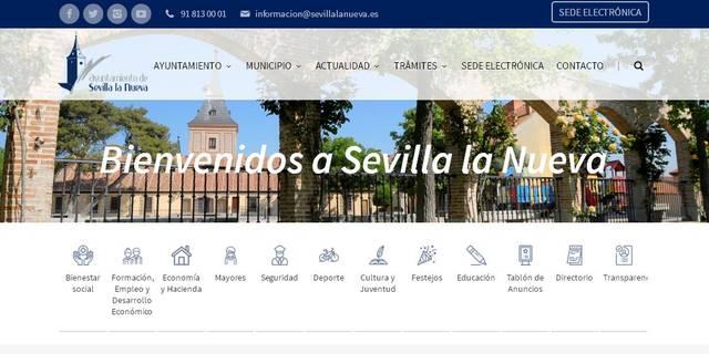 El Ayuntamiento de Sevilla la Nueva lanza su nueva web municipal