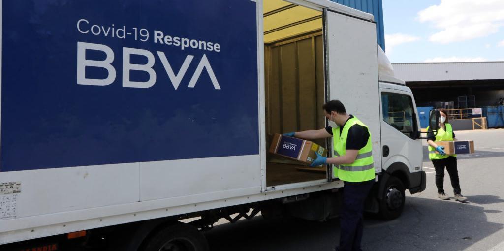 BBVA dona 400.000 mascarillas para hacer frente al COVID-19