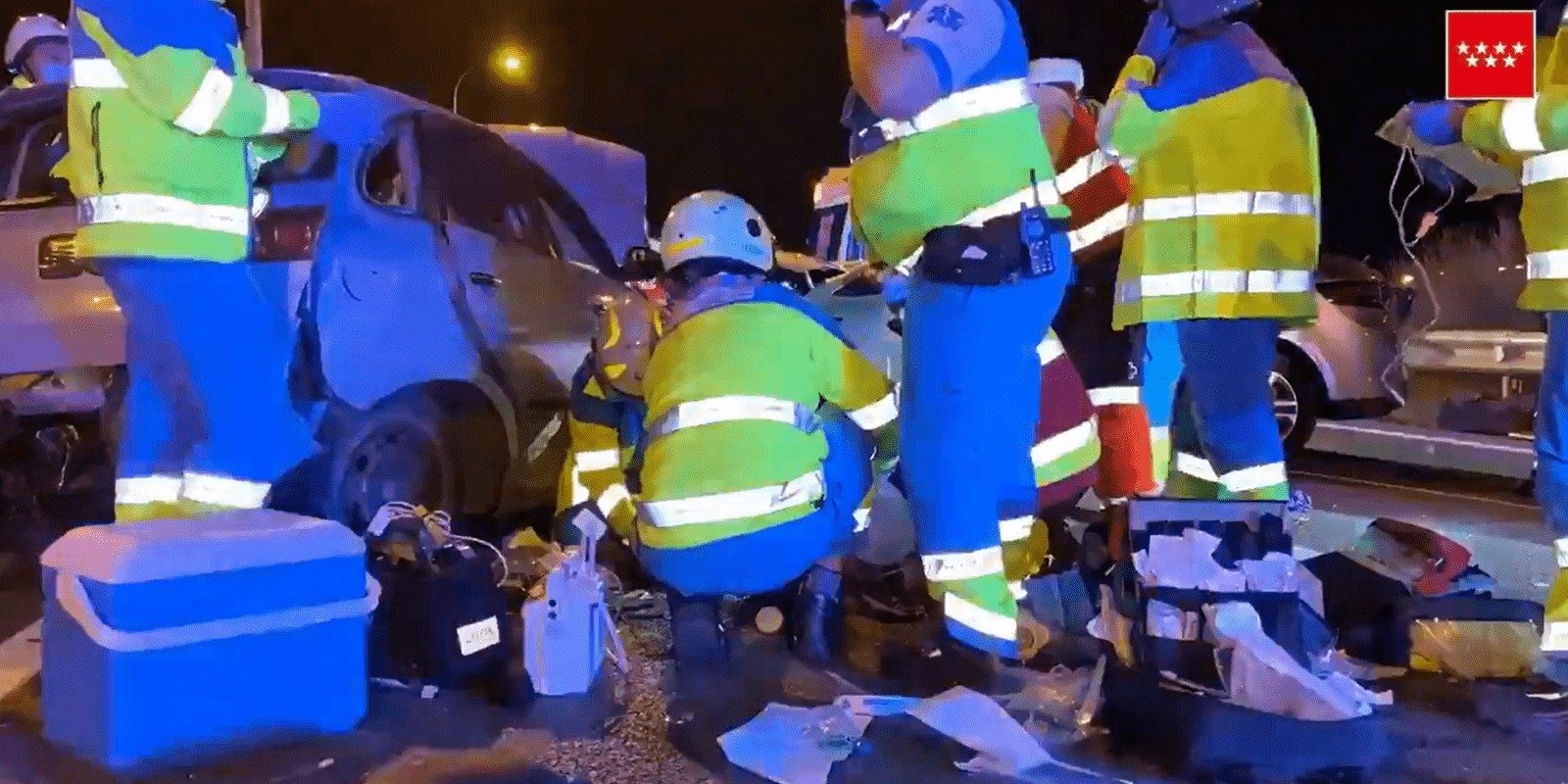 Un menor herido grave al ser atropellado en la M-407 en Fuenlabrada tras bajar del coche por un accidente Un menor herido grave al ser atropellado en la M-407 en Fuenlabrada tras bajar del coche por un accidente