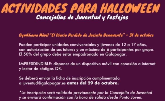 Actividades para Halloween organizadas por el Ayuntamiento de Galapagar