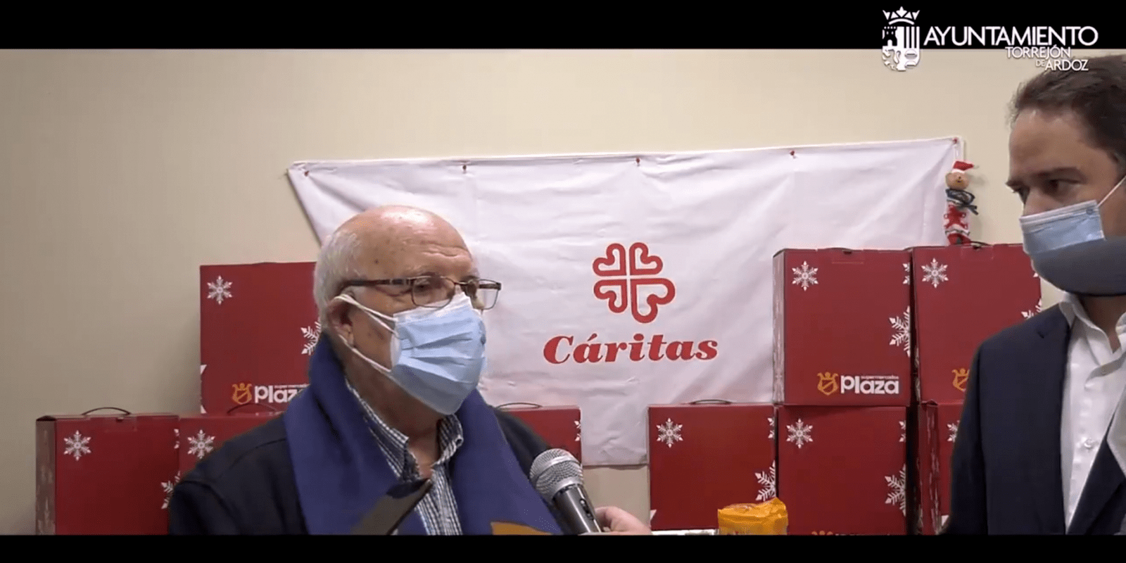 El Ayuntamiento de Torrejón da a Cáritas 500 cestas con alimentos para las familias más necesitadas de la ciudad