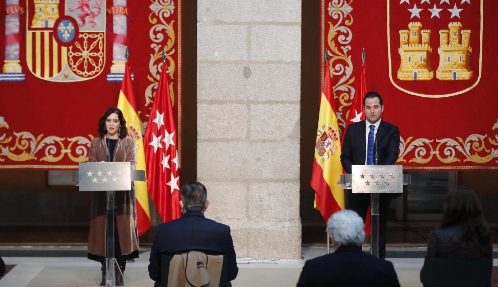 Díaz Ayuso y Aguado se comprometen a seguir gobernando juntos