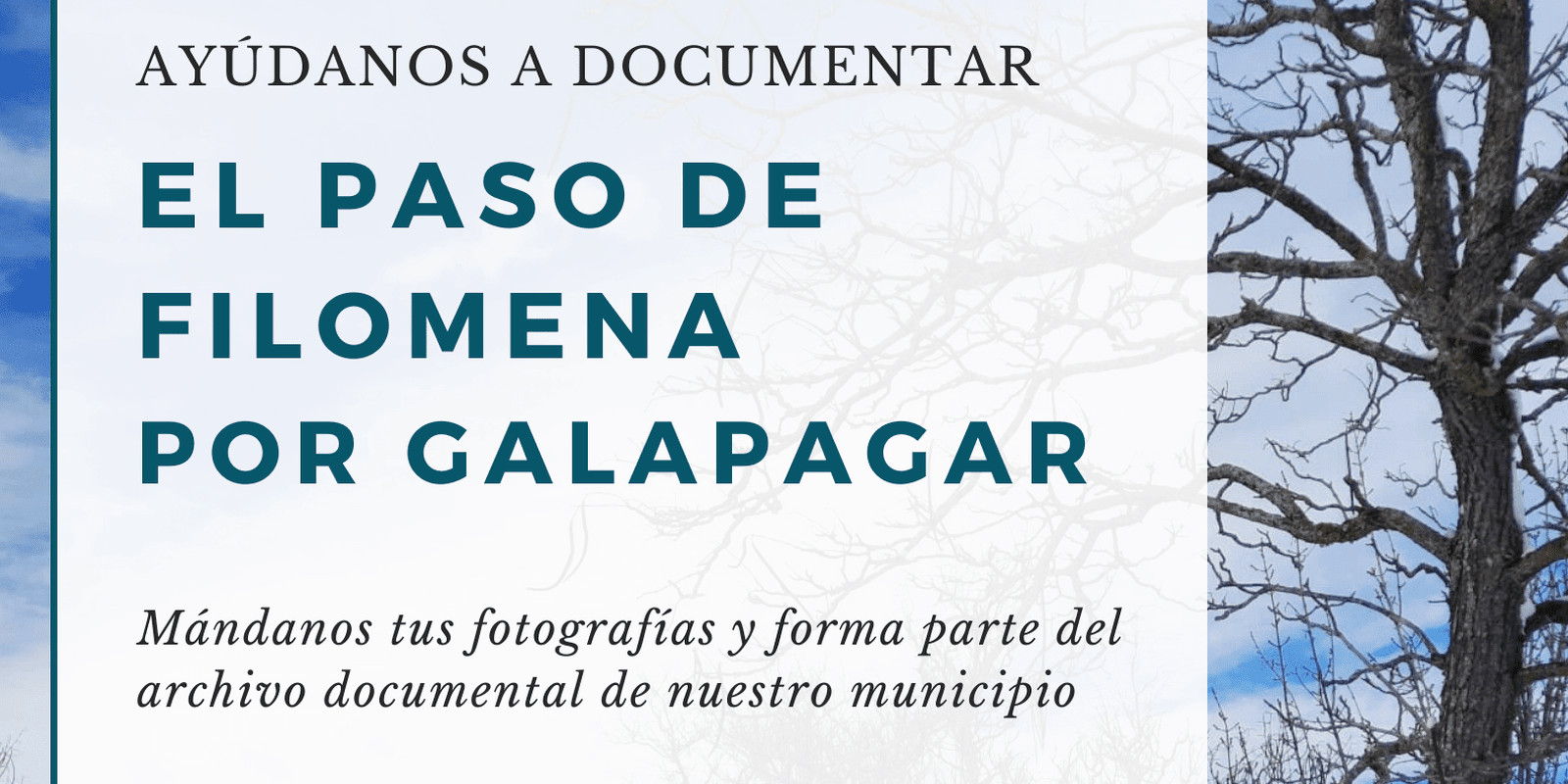 La Biblioteca de Galapagar organiza una exposición fotográfica del paso de Filomena