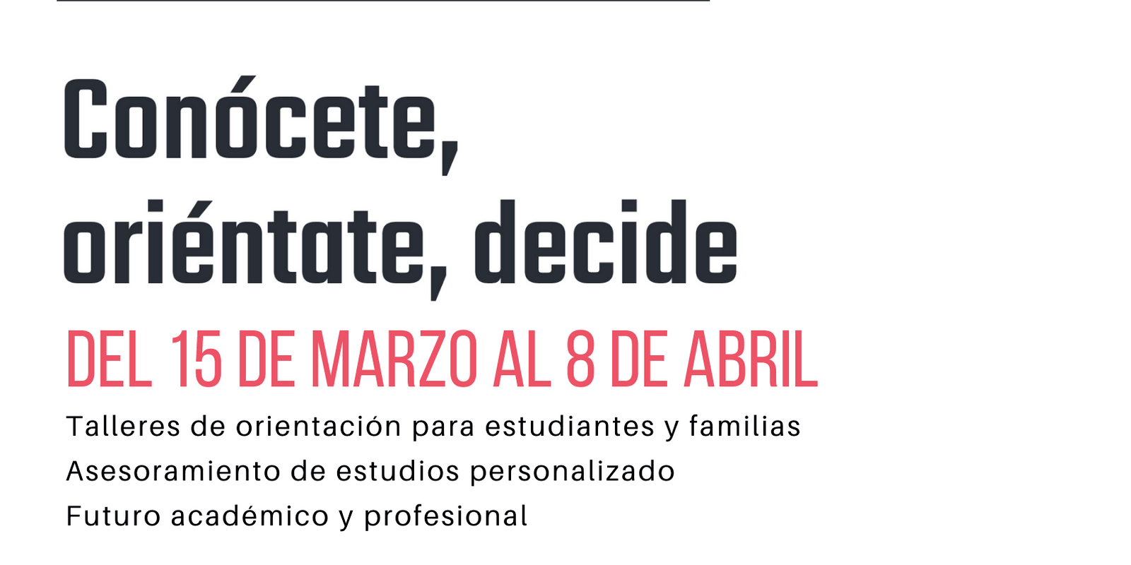 Llegan las XXV Jornadas de Orientación al Estudiante a Galapagar