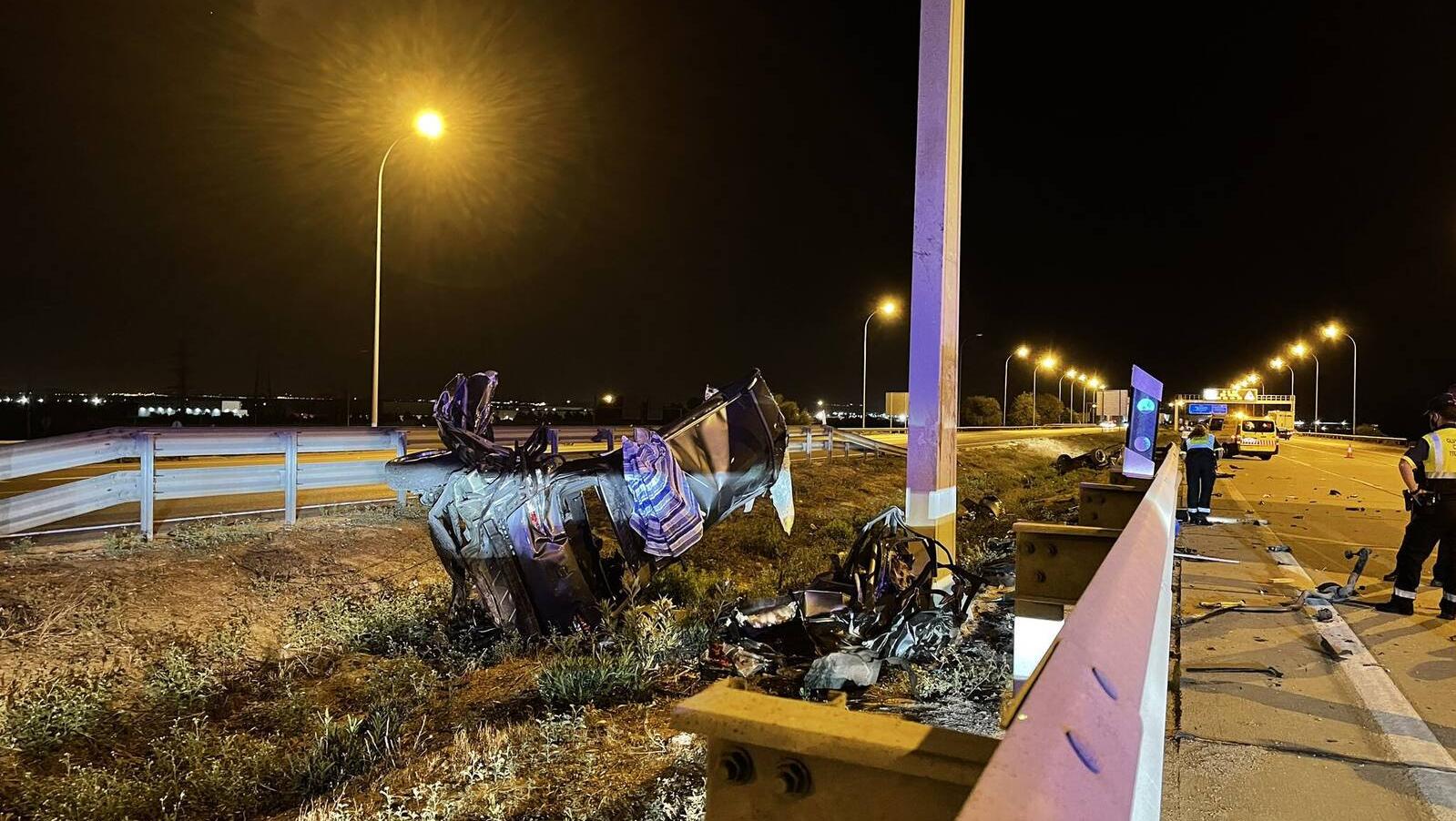 Muere un varón de 39 años en un accidente de tráfico en la M-50 a la altura de Leganés