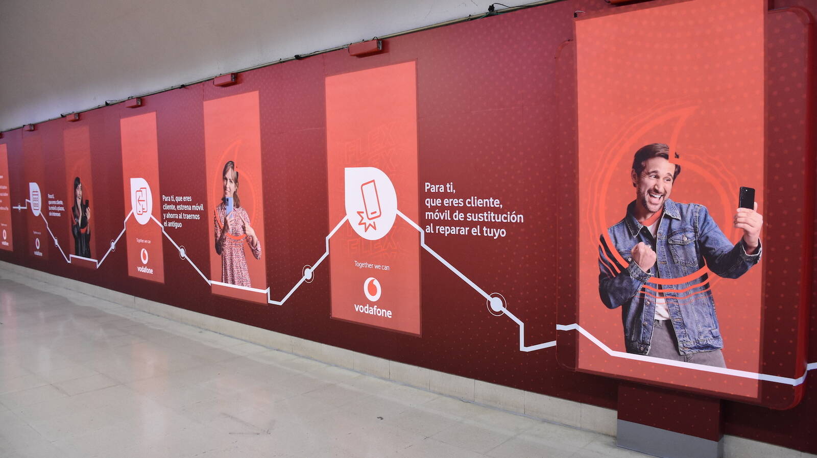 Vodafone revoluciona la publicidad exterior con un nuevo material ecofriendly