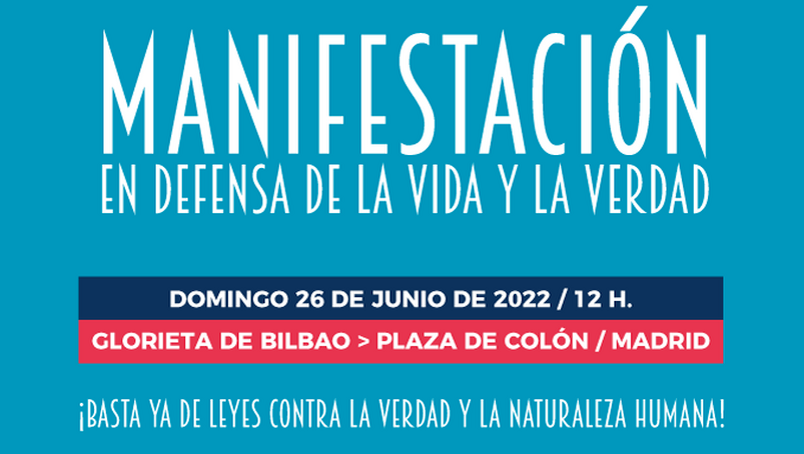 Más de 200 organizaciones de la sociedad civil se manifestarán el día 26 en Madrid en defensa de la vida y la verdad