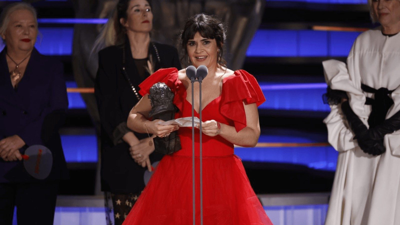 Janet Novás, Mejor Actriz Revelación en los Premios Goya 2024 por su papel en por 'O corno' Janet Novás, Mejor Actriz Revelación en los Premios Goya 2024 por su papel en por 'O corno'