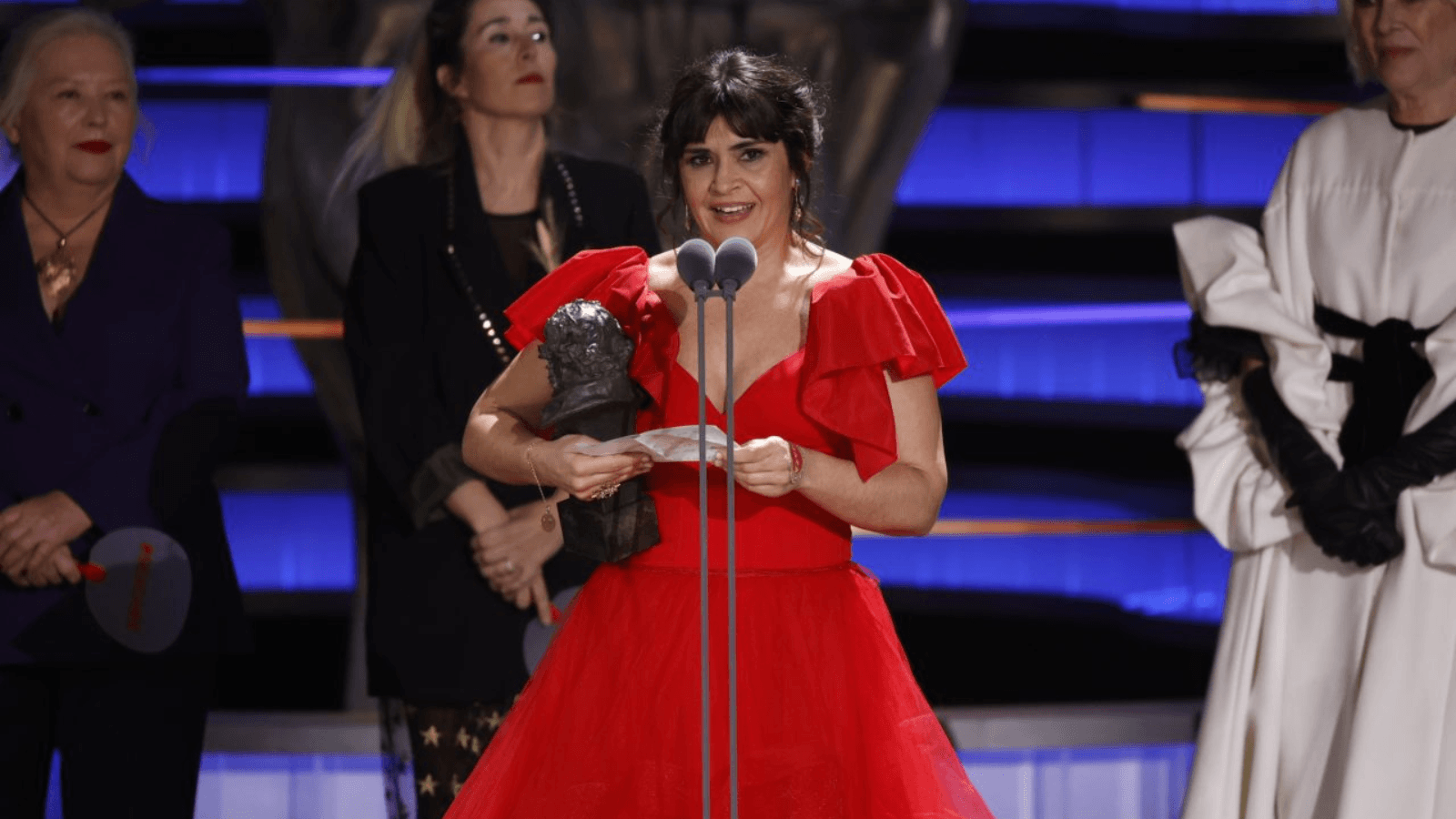 Janet Novás, Mejor Actriz Revelación en los Premios Goya 2024 por su papel en por 'O corno'