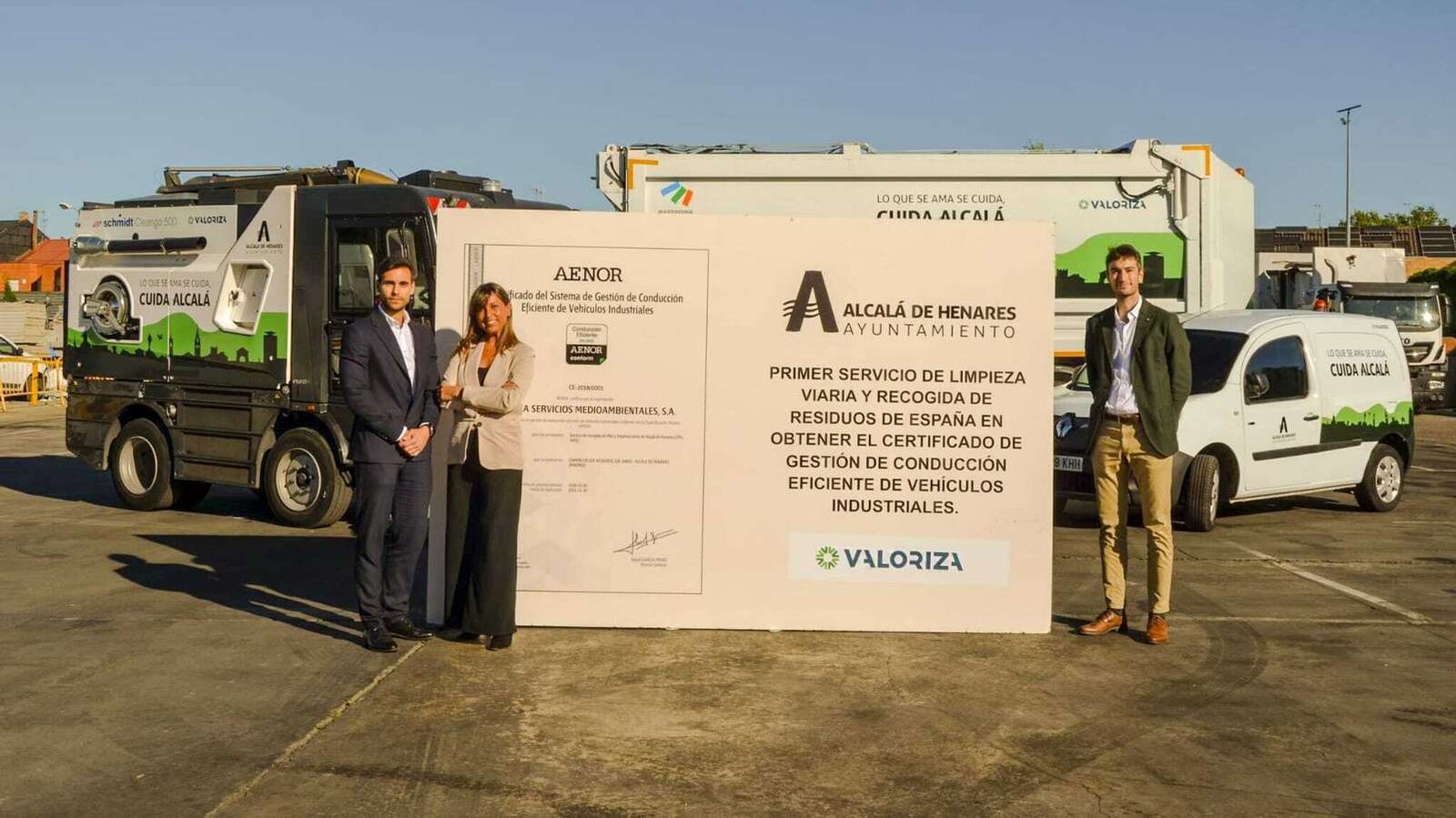 Valoriza sobresale como la única empresa del sector con la certificación de Conducción Eficiente