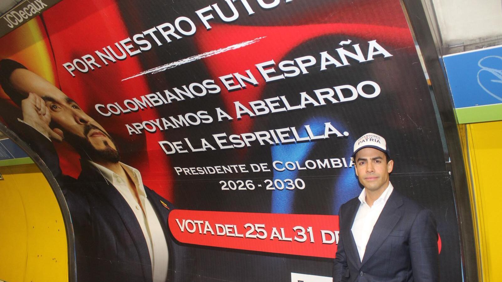 Abelardo de la Espriella y las elecciones de Colombia llegan a España y al Metro de Madrid