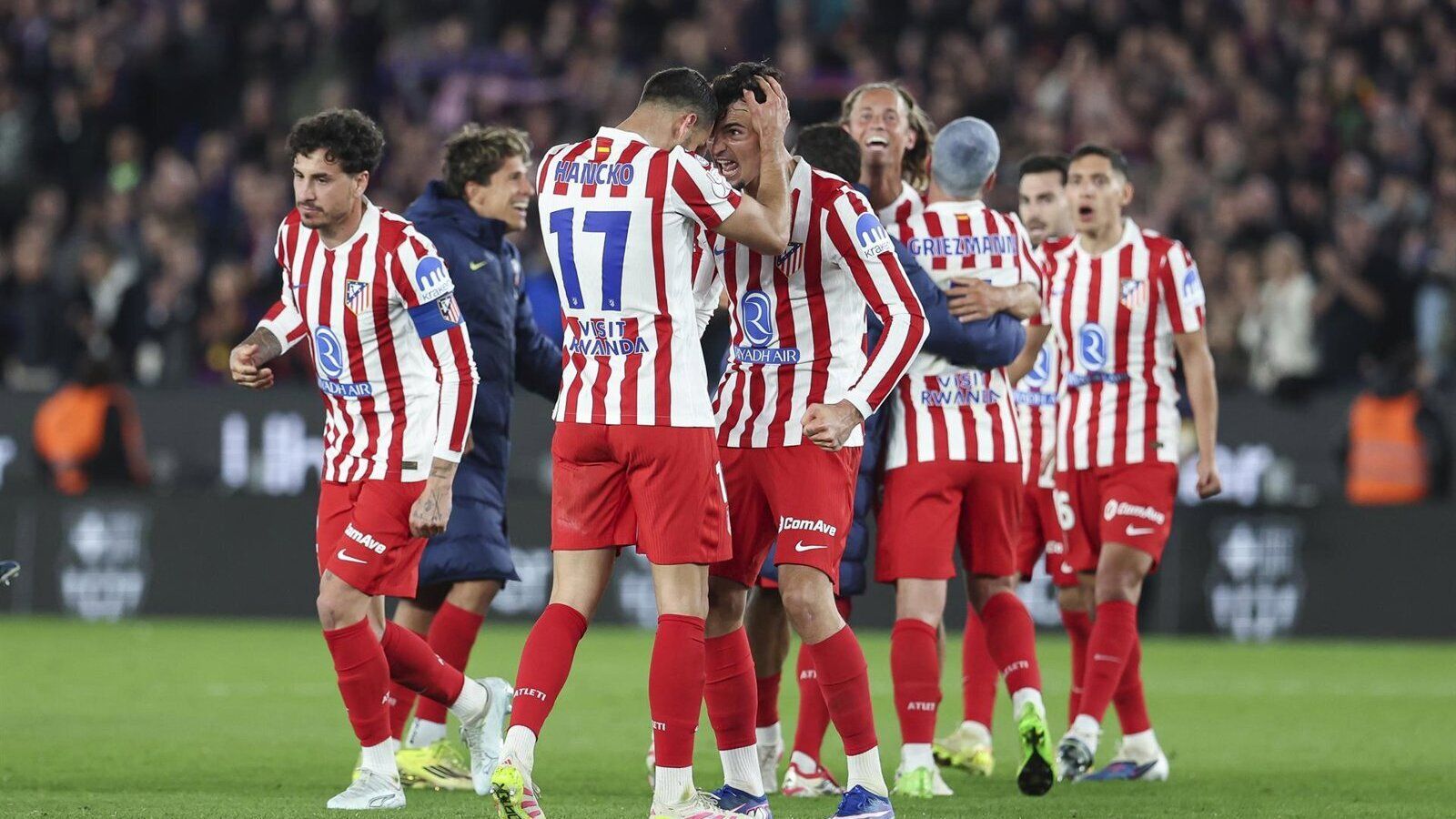 El Atlético pierde a tres jugadores tras la final de Copa