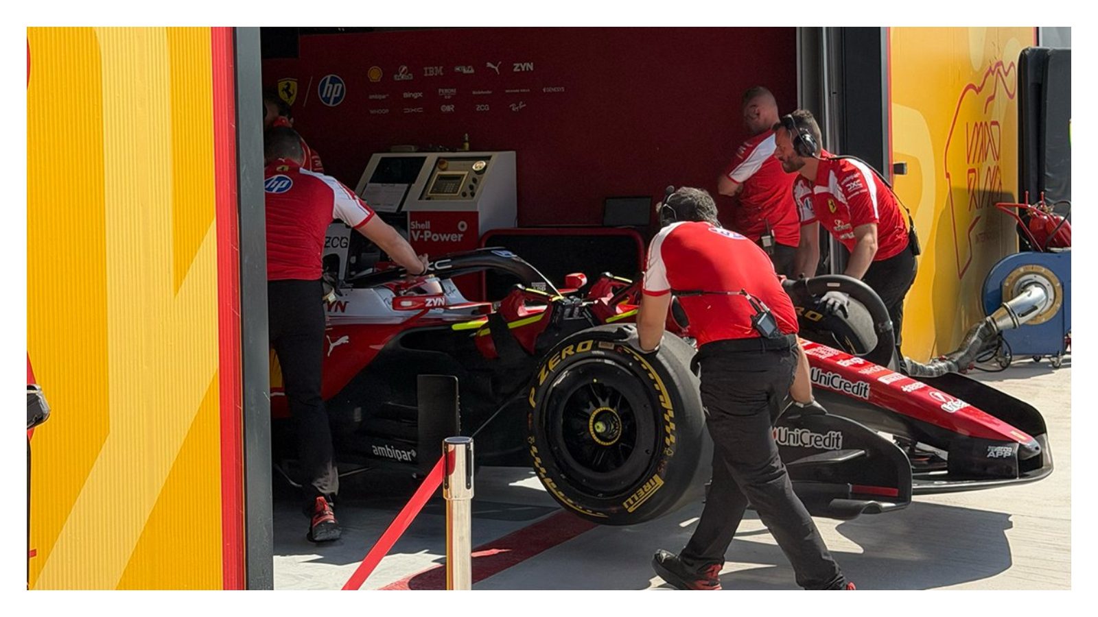 Ferrari rueda por primera vez en el circuito Madring 