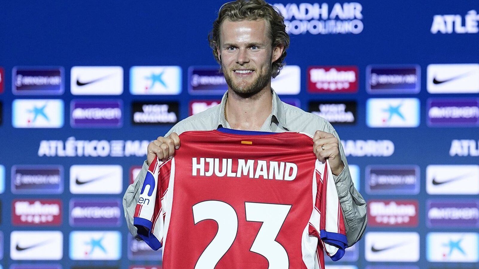 El Atlético presenta a Hjulmand en el Metropolitano