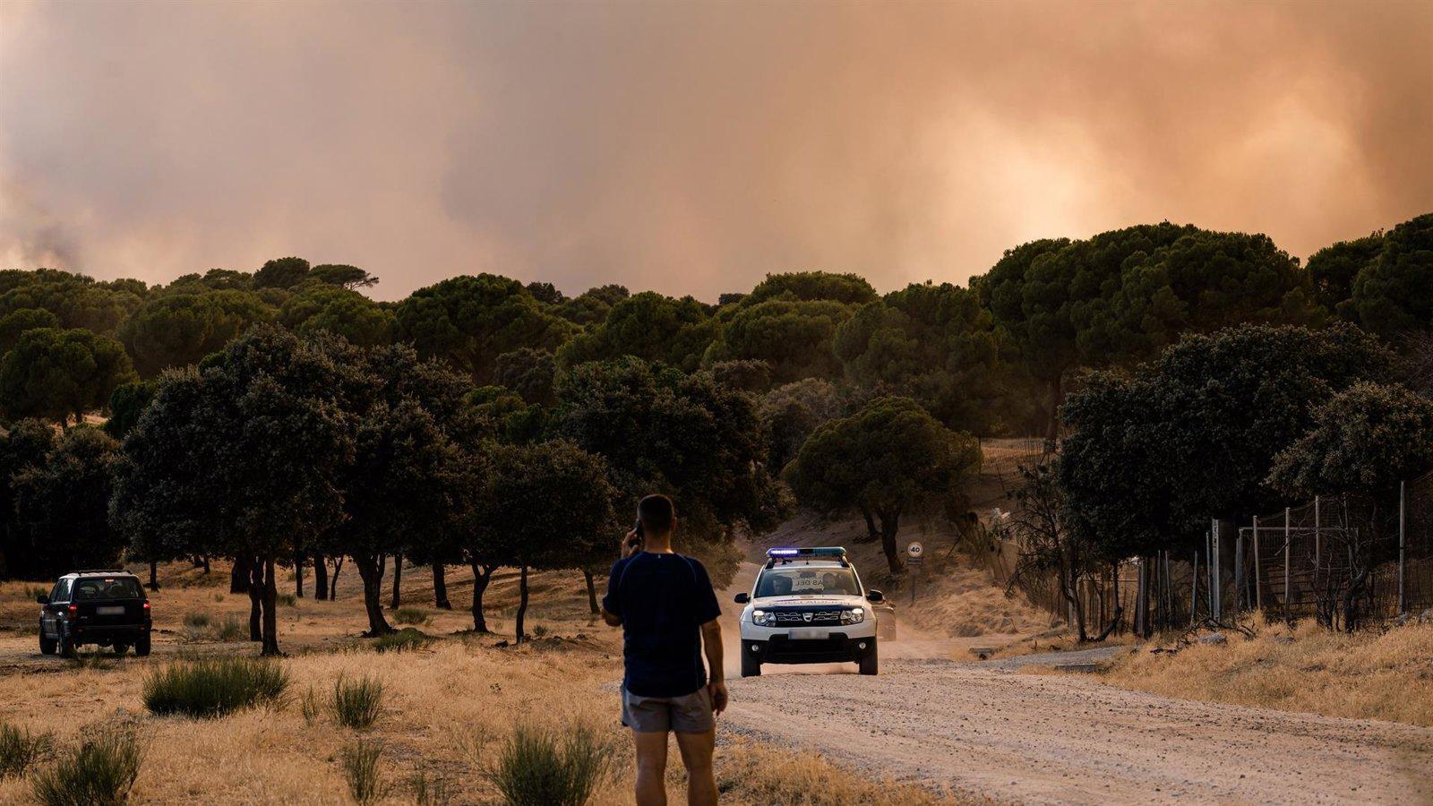 Emergencia nacional: tres incendios simultáneos asolan la Comunidad