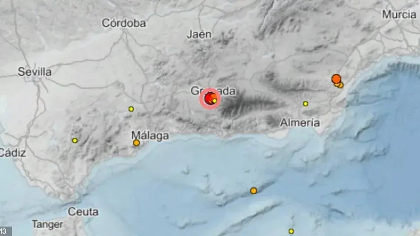 Un terremoto de magnitud 5 sacude Granada y se siente en Madrid Un terremoto de magnitud 5 sacude Granada y se siente en Madrid