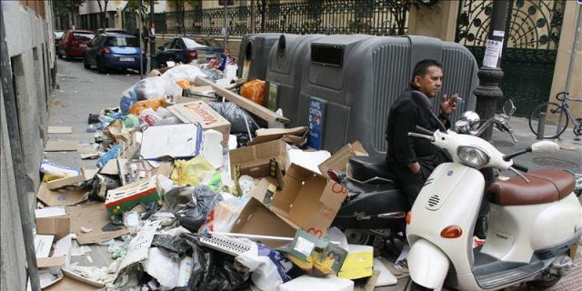 La huelga provocó daños valorados en un millón de euros