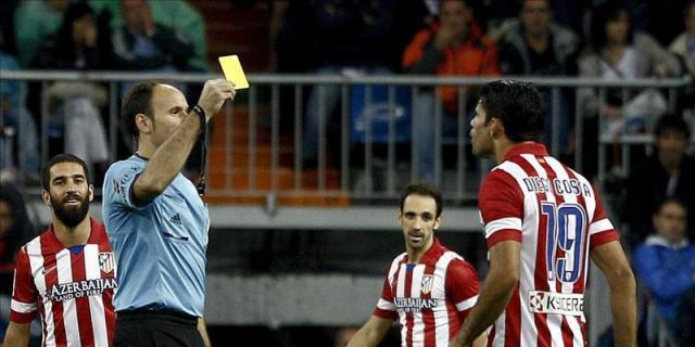 Desestimado el recurso del Atlético de Madrid contra la amarilla a Diego Costa