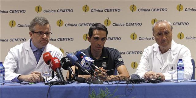 Contador no tendrá que operarse de la fractura que le hizo abandonar el Tour
