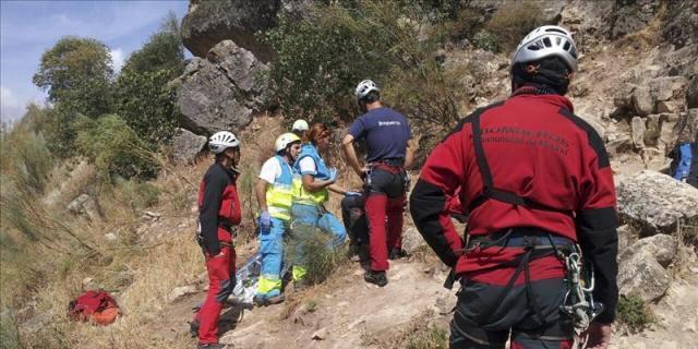 Una escaladora fallece al caerse desde 20 metros en Patones