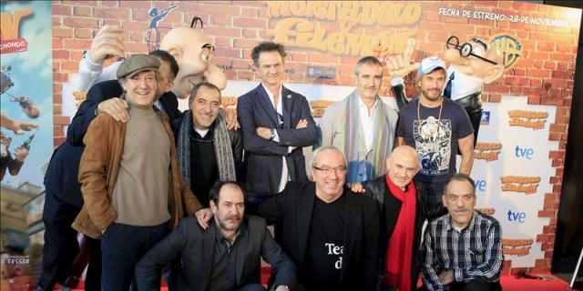 Más de 2.000 personas llenan el Kinépolis para ver en 3D a Mortadelo y Filemón