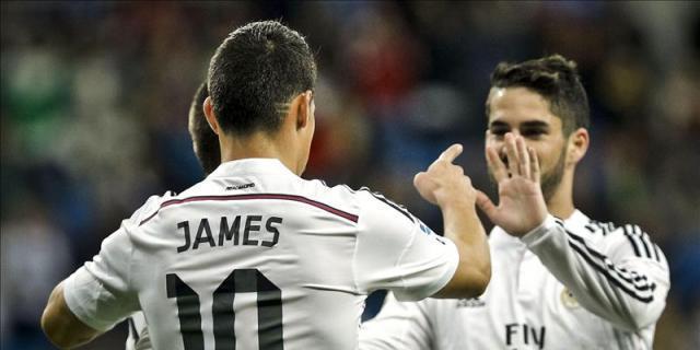 5-0. Isco y James convierten un trámite en diversión