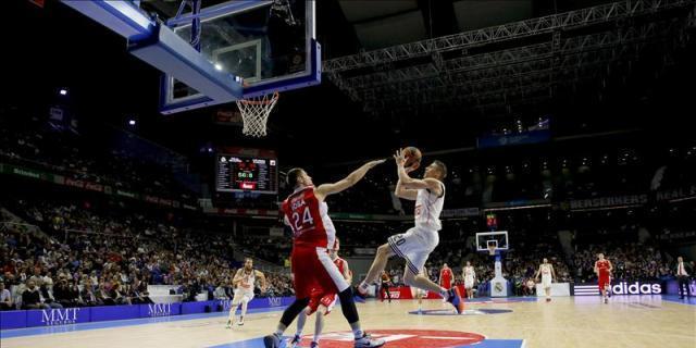 85-61. El gigante Marjanovic fue el mejor, pero el Madrid ganó con solvencia