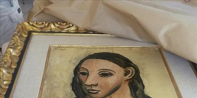 El Picasso "Cabeza de mujer joven" llega a Madrid El Picasso "Cabeza de mujer joven" llega a Madrid