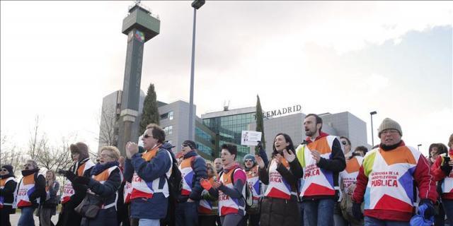 Trabajadores de Telemadrid explican sus demandas en el Parlamento Europeo
