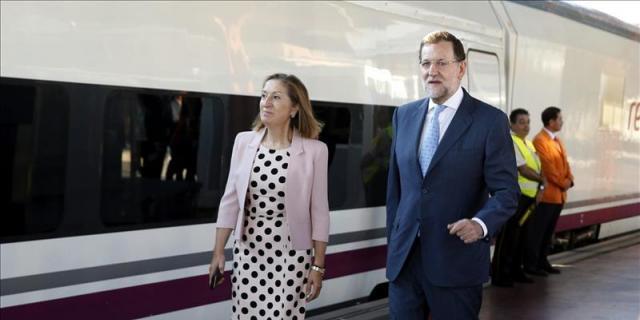 Rajoy inicia en Madrid el viaje inaugural del AVE a Palencia y León
