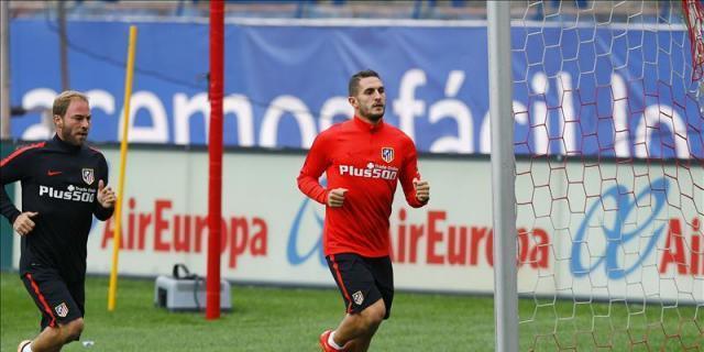 Koke se entrena aparte y aún es duda para el derbi