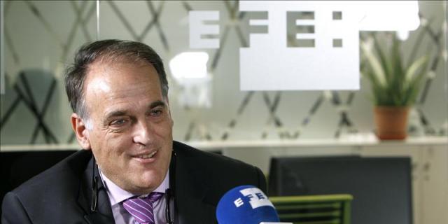 Tebas: "Que un jugador como Cristiano Ronaldo pueda marcharse no es bueno"